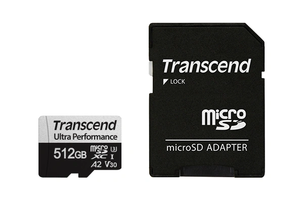 TRANSCEND MicroSDXC 512GB 340S, UHS-I U3 A2 Ultra Performace
