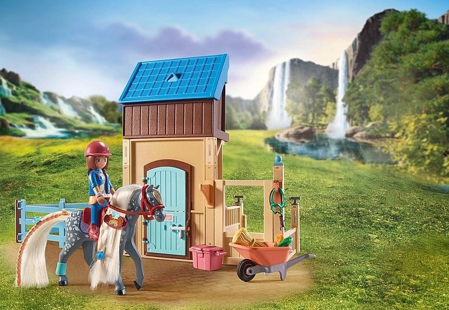 Playmobil 71353 Amelia Whisper s boxem pro koně