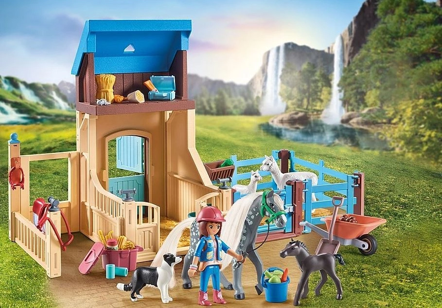 Playmobil 71353 Amelia Whisper s boxem pro koně