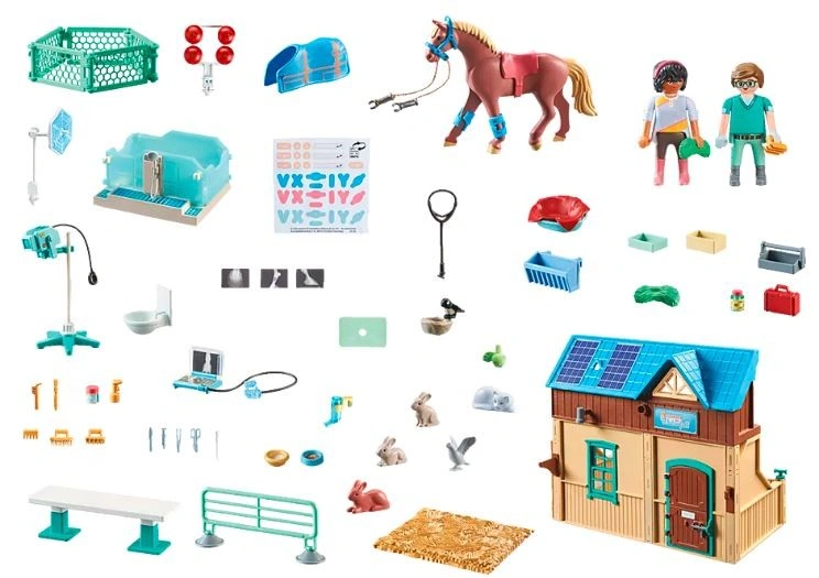 Playmobil 71352 Jezdecká terapie a veterinární praxe