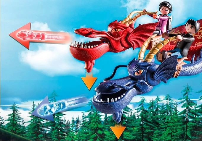 Playmobil Devět říší, Jun, Eugen a drak , Jak vycvičit draka, 39 dílů, 71080