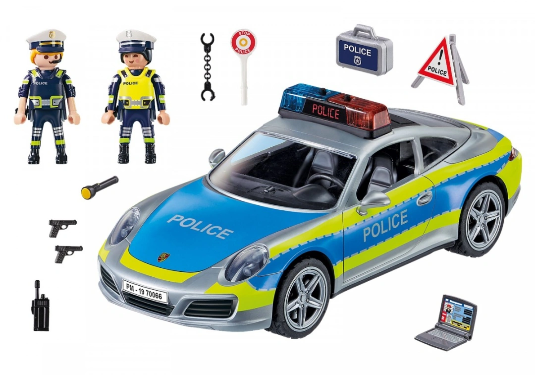 Playmobil Porsche 911 Carrera 4S , Policie, 36 dílků