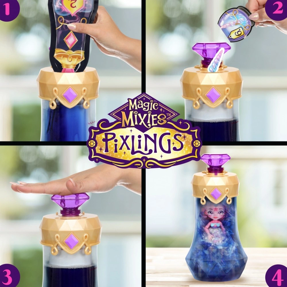 Magic Mixies Pixlings panenka jednorožec - fialová