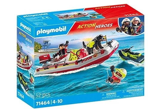 Playmobil 71464 Hasičský člun s vodním skútrem