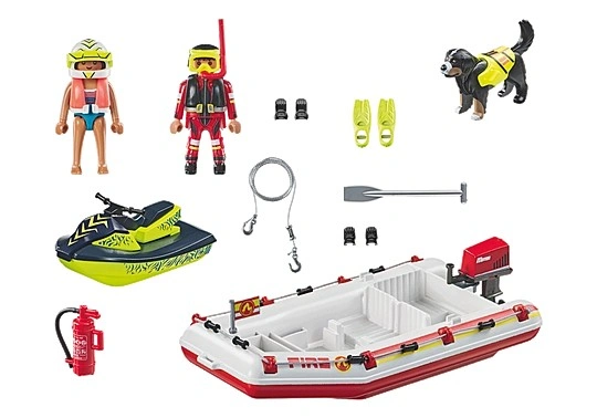 Playmobil 71464 Hasičský člun s vodním skútrem