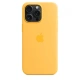 Apple iPhone 15 Pro Max Silicone Case s MagSafe, paprskově žlutá