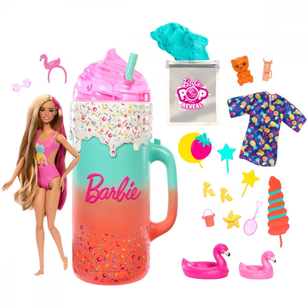 Mattel Barbie Pop Reveal deluxe šťavnaté ovoce - tropické smoothie HRK57