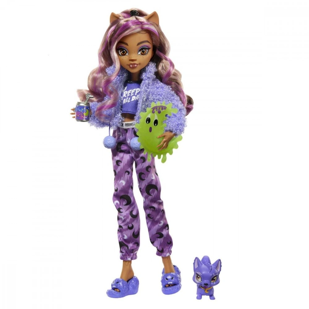 Monster High Creepover Party panenka - Clawdeen HKY67