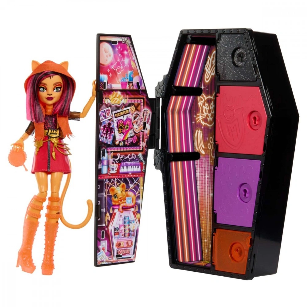 Monster High Skulltimate Secrets panenka Neon - Toralei HPD59