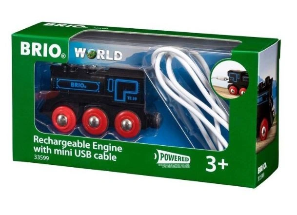 Brio WORLD 33599 Dobíjecí lokomovita s USB kabelem