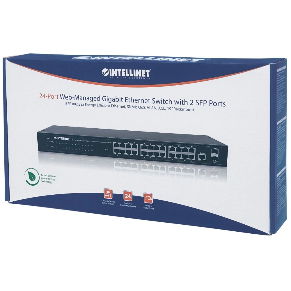 Intellinet Switch Giga 24P 2Sfp Web-Smart