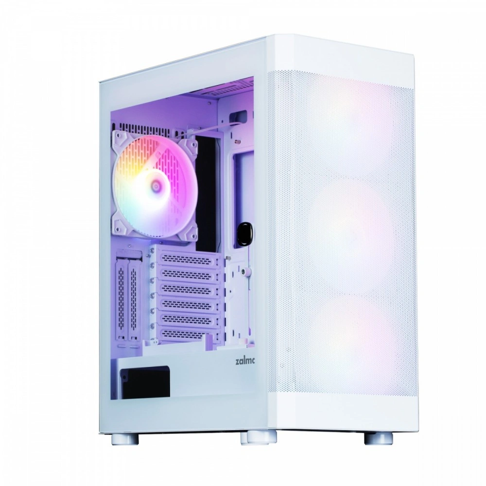 Zalman skříň i4 TG / Middle Tower / 4x 140 mm RBG LED fan / 2x USB 3.0 / 1x USB 2.0 / mesh panel / t