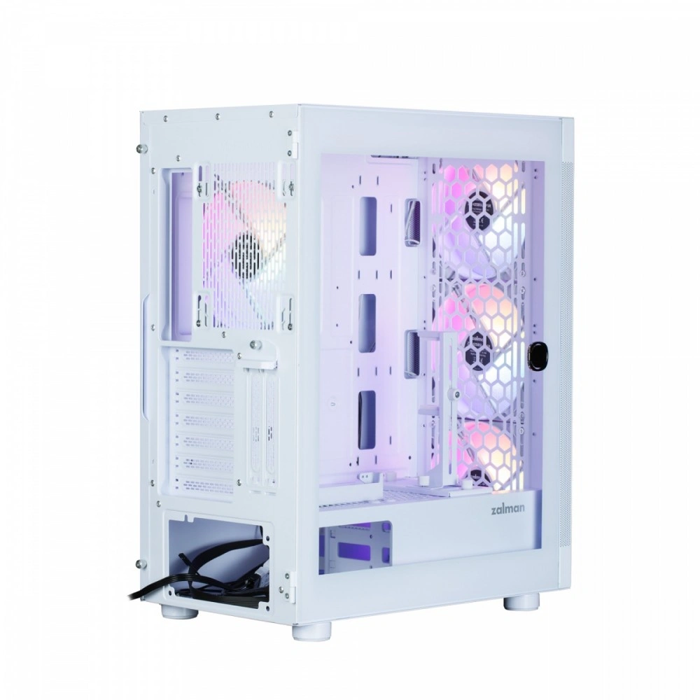 Zalman skříň i4 TG / Middle Tower / 4x 140 mm RBG LED fan / 2x USB 3.0 / 1x USB 2.0 / mesh panel / t