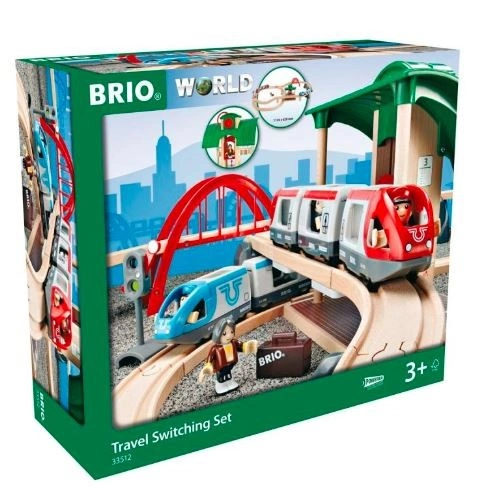 Brio WORLD 33512 Cestovní sada s výhybkou