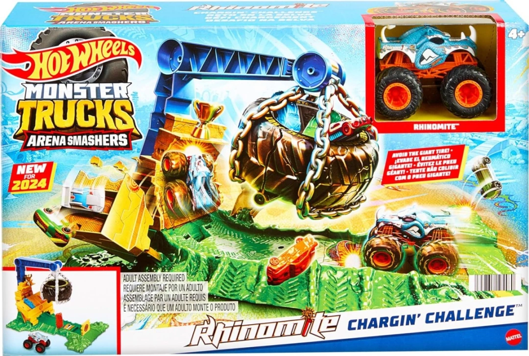 Hot Wheels Monster Tricks aréna: Výzva pro Rhinomita HTP18 TV