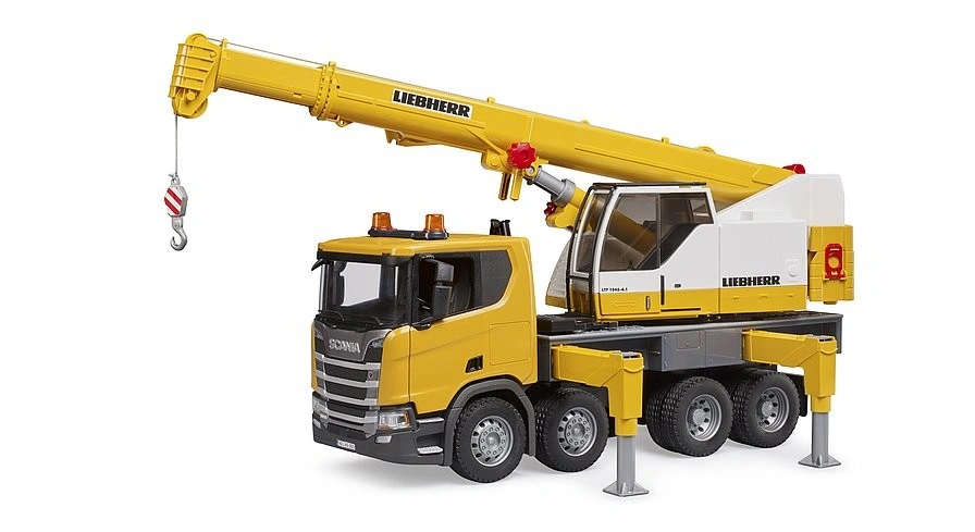 Bruder Nákladní auto Scania s jeřábem Liebherr