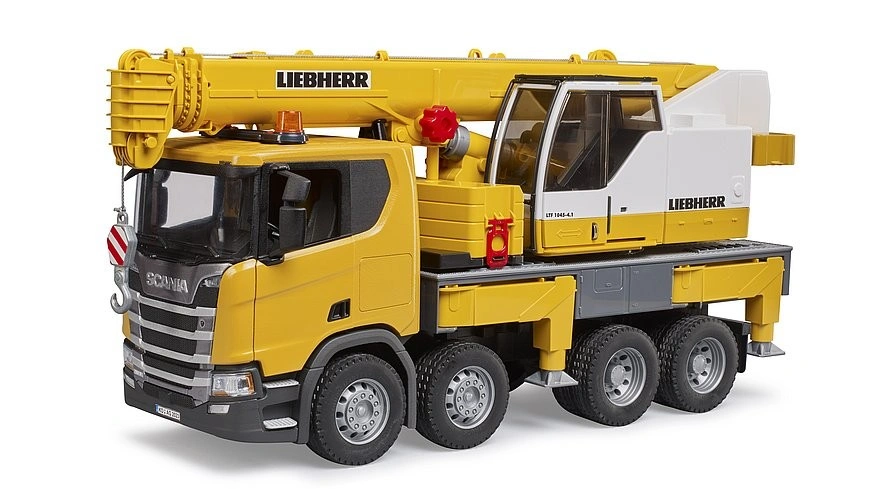 Bruder Nákladní auto Scania s jeřábem Liebherr