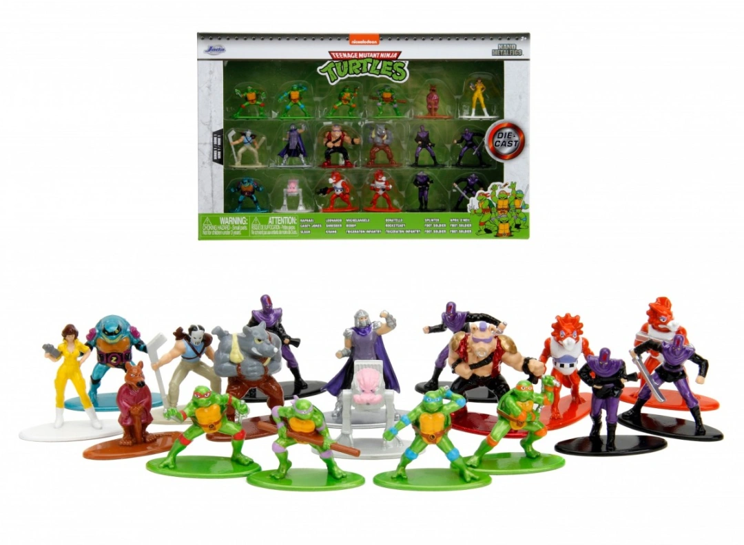 Jada Toys Ninja Turtles sada kovových figurek 18 kusů. Jada Toys..