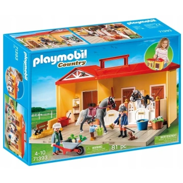 Playmobil nová přenosná stáj 71393