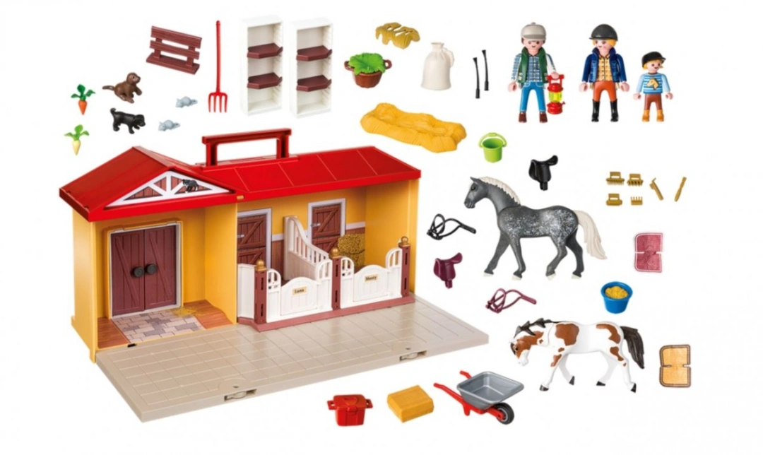 Playmobil nová přenosná stáj 71393