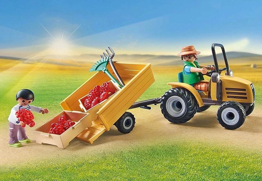 Playmobil Playmobil 71442 Traktor s přívěsem a nádrží na vodu