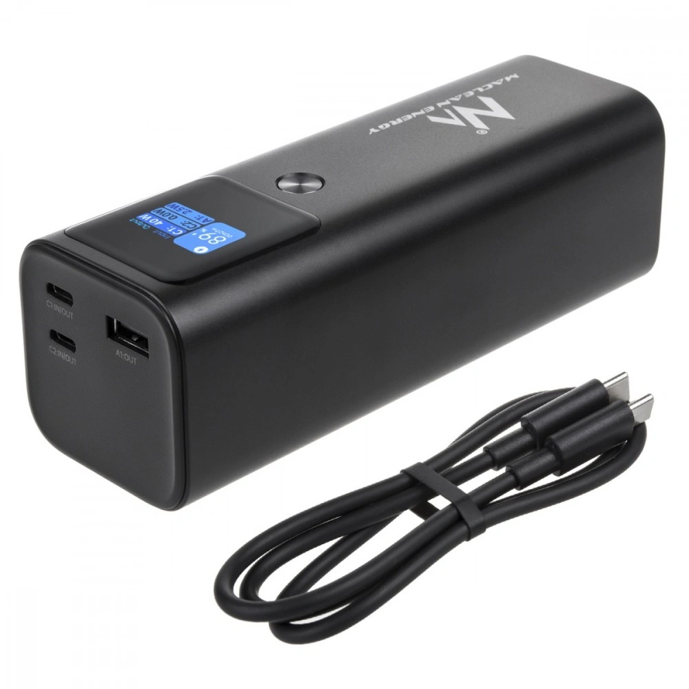 Maclean MCE335 Powerbanka 24600mAh 140W USB-C černá