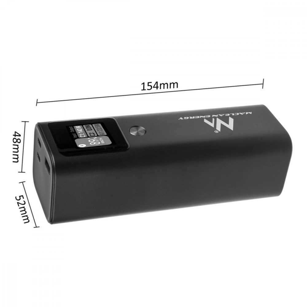 Maclean MCE335 Powerbanka 24600mAh 140W USB-C černá