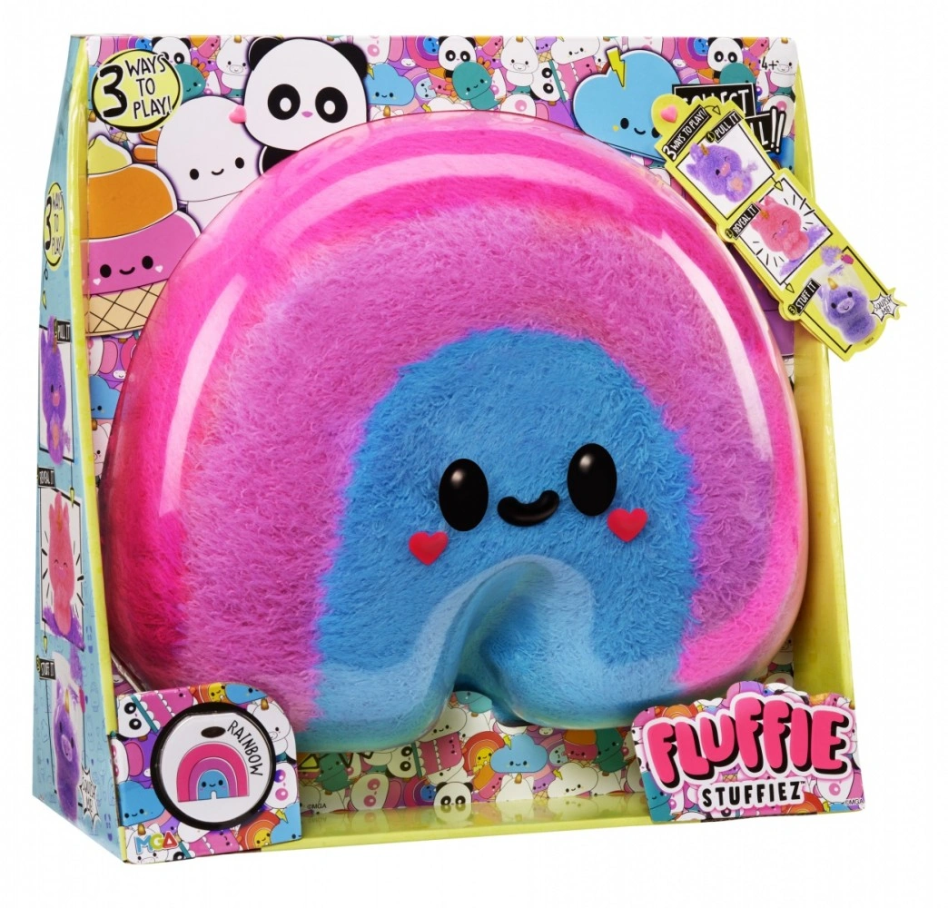 MGA Fluffie Stuffiez Velký chlupáček - Rainbow