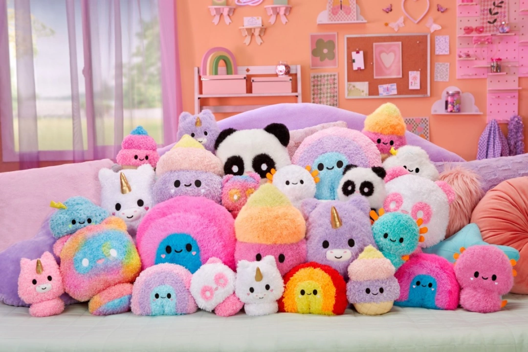 MGA Fluffie Stuffiez Velký chlupáček - Rainbow