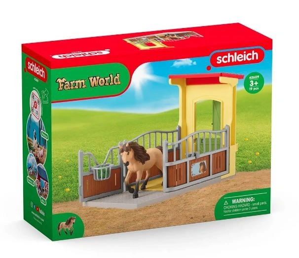 Schleich 42609 Box pro poníky s hřebcem islandského poníka