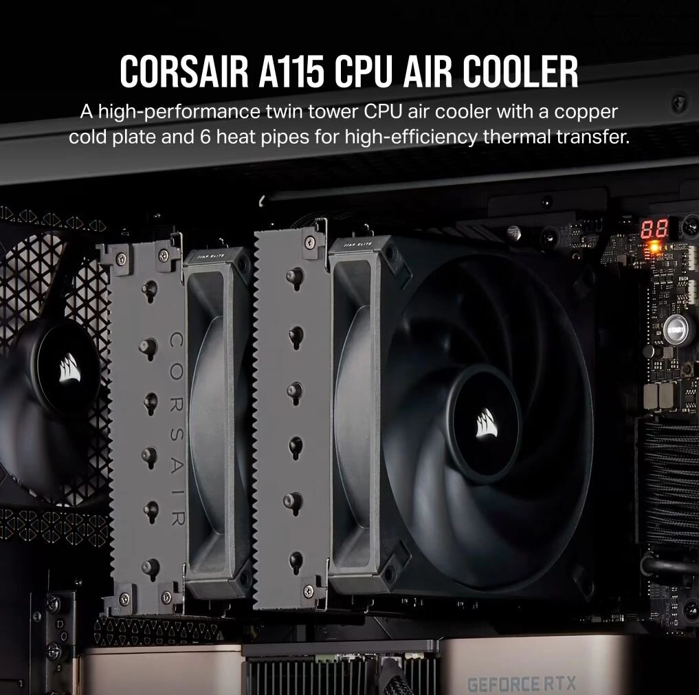 Corsair A115 Twin Tower, black