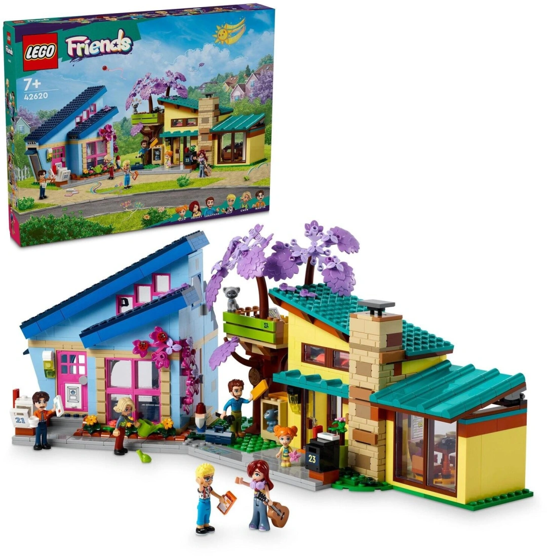 LEGO Friends 42620 Rodinné domy Ollyho a Paisley