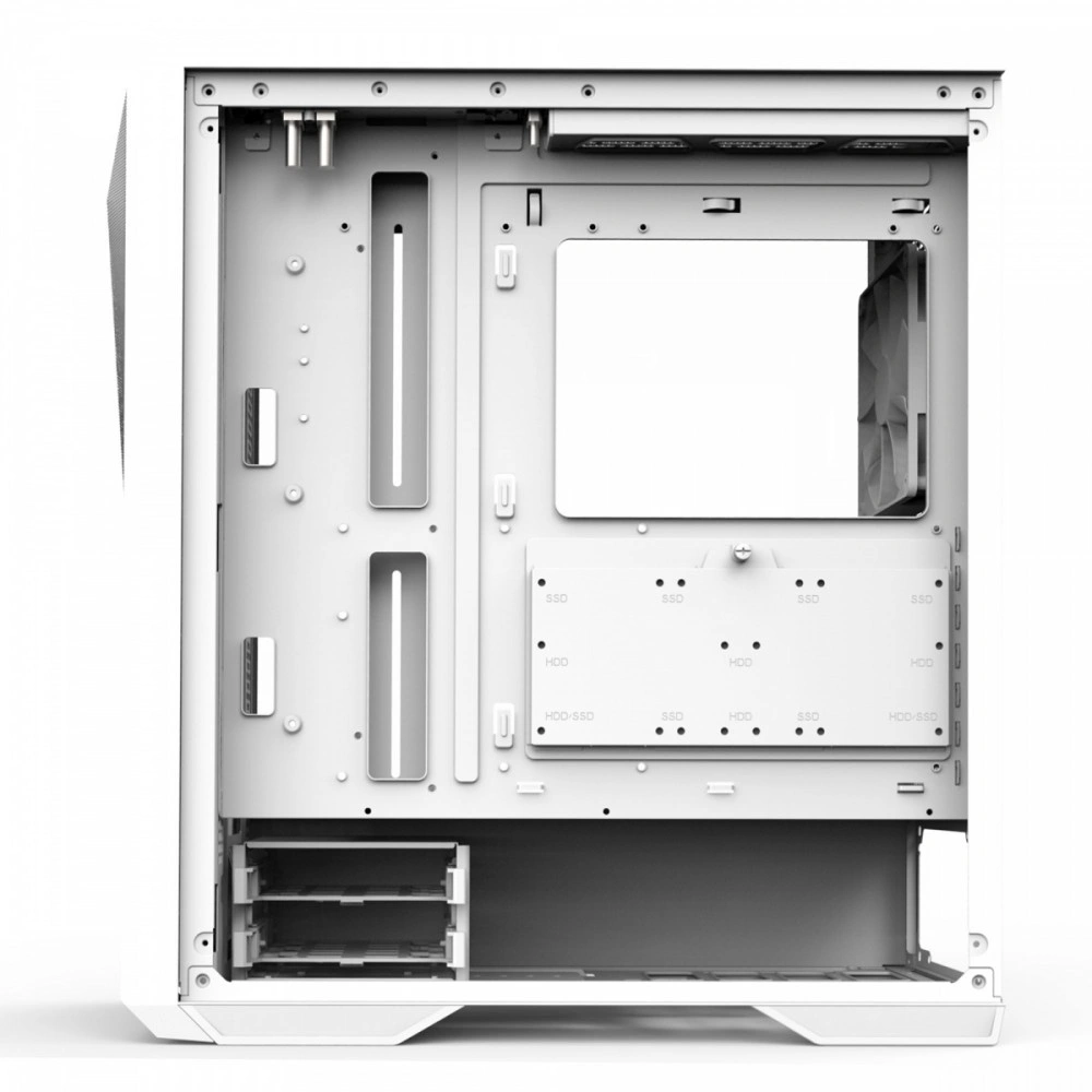 Zalman Z9 Iceberg white / Middle tower / ATX / 4x140mm fan ARGB / temperované sklo / bílá