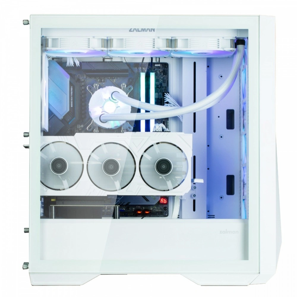 Zalman Z9 Iceberg white / Middle tower / ATX / 4x140mm fan ARGB / temperované sklo / bílá