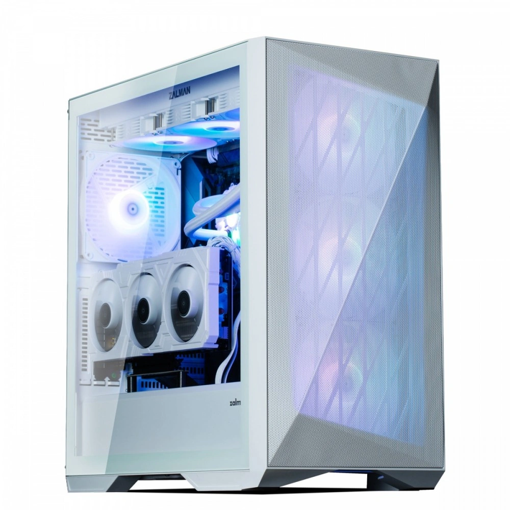 Zalman Z9 Iceberg white / Middle tower / ATX / 4x140mm fan ARGB / temperované sklo / bílá