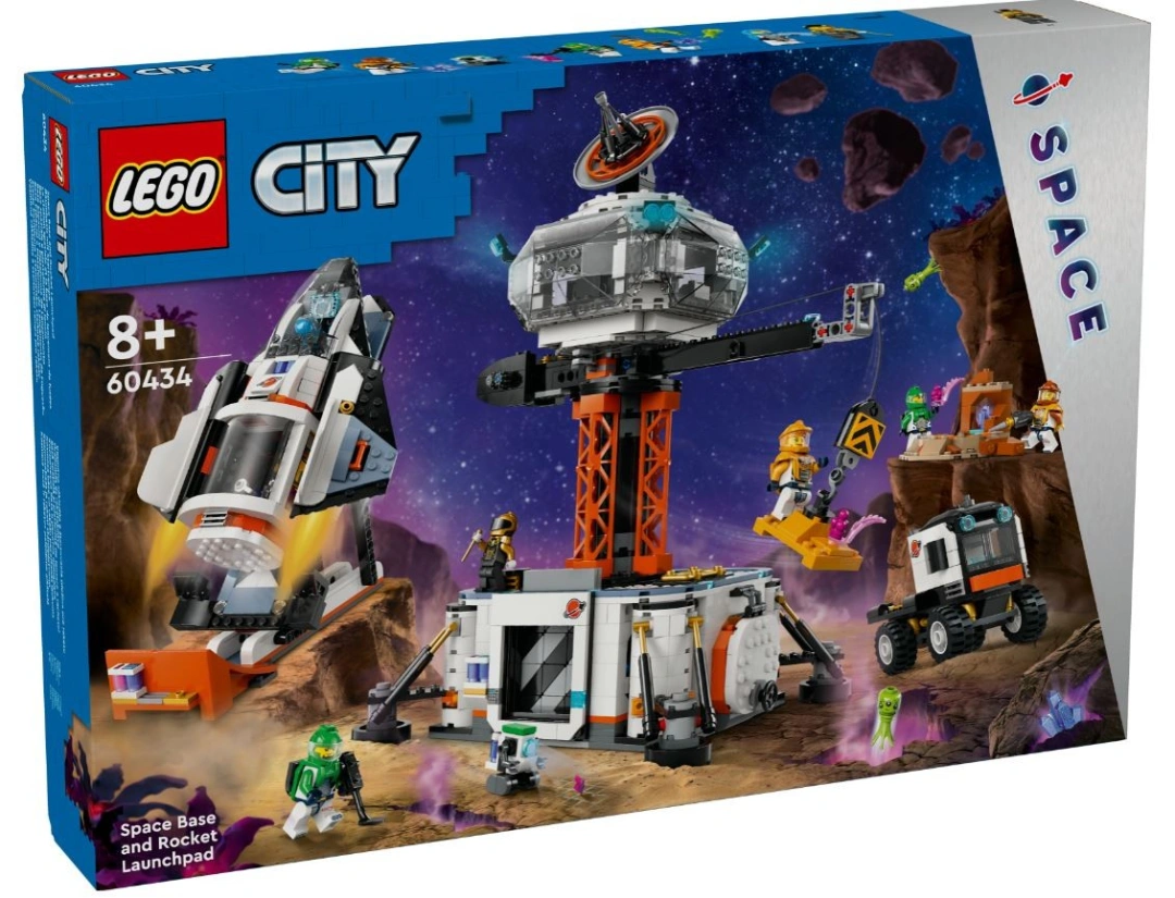 LEGO City 60434 Vesmírná základna a startovací rampa pro raketu