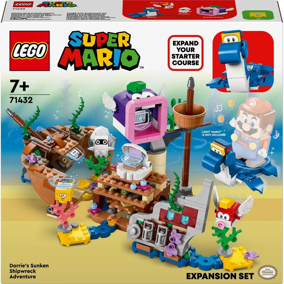 LEGO Super Mario 71432 Dorrie a dobrodružství ve vraku lodi – rozšiřující set