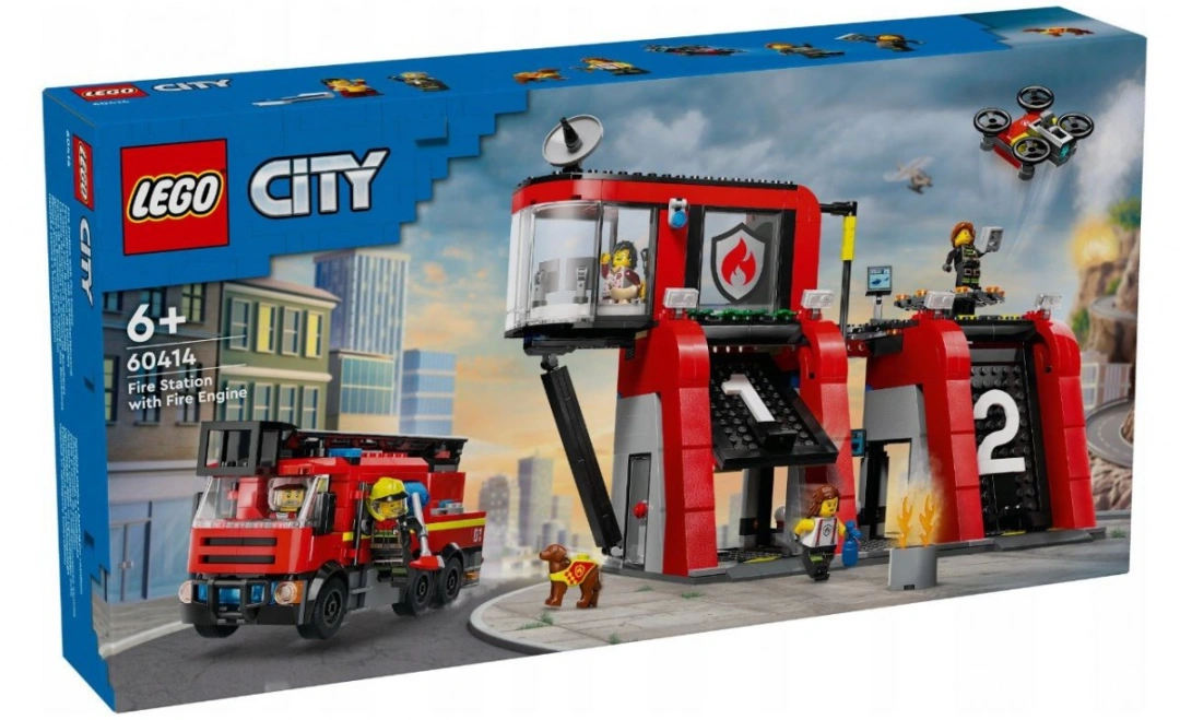 LEGO® City 60414 Hasičská stanice s hasičským vozem