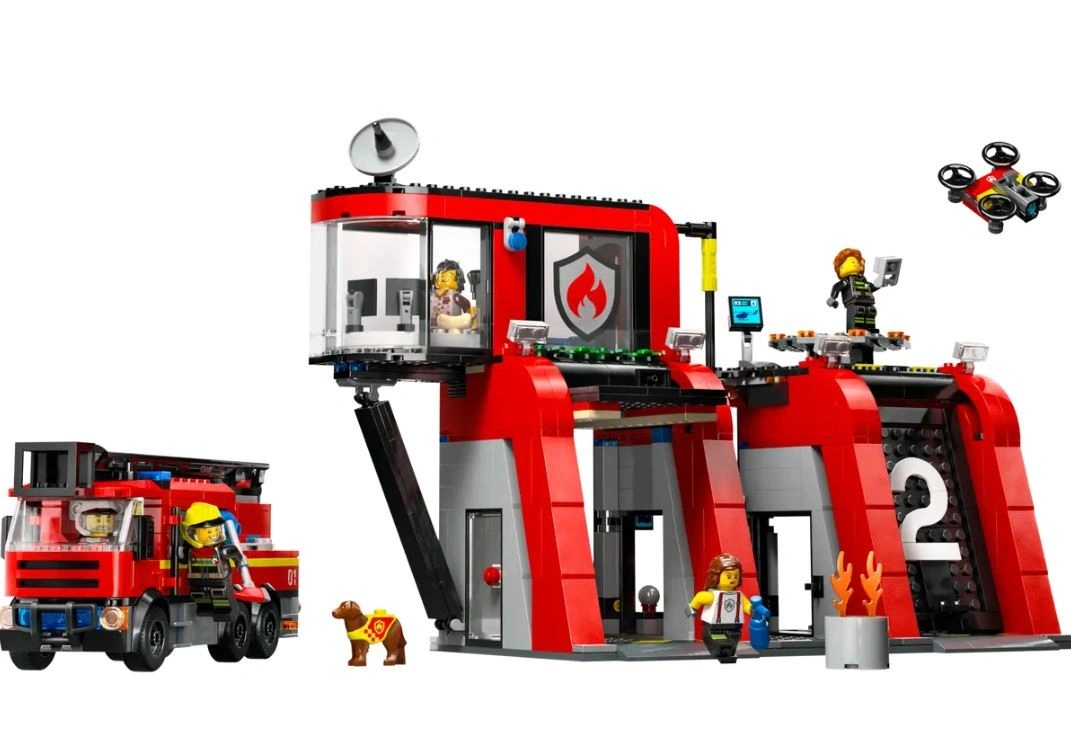 LEGO® City 60414 Hasičská stanice s hasičským vozem