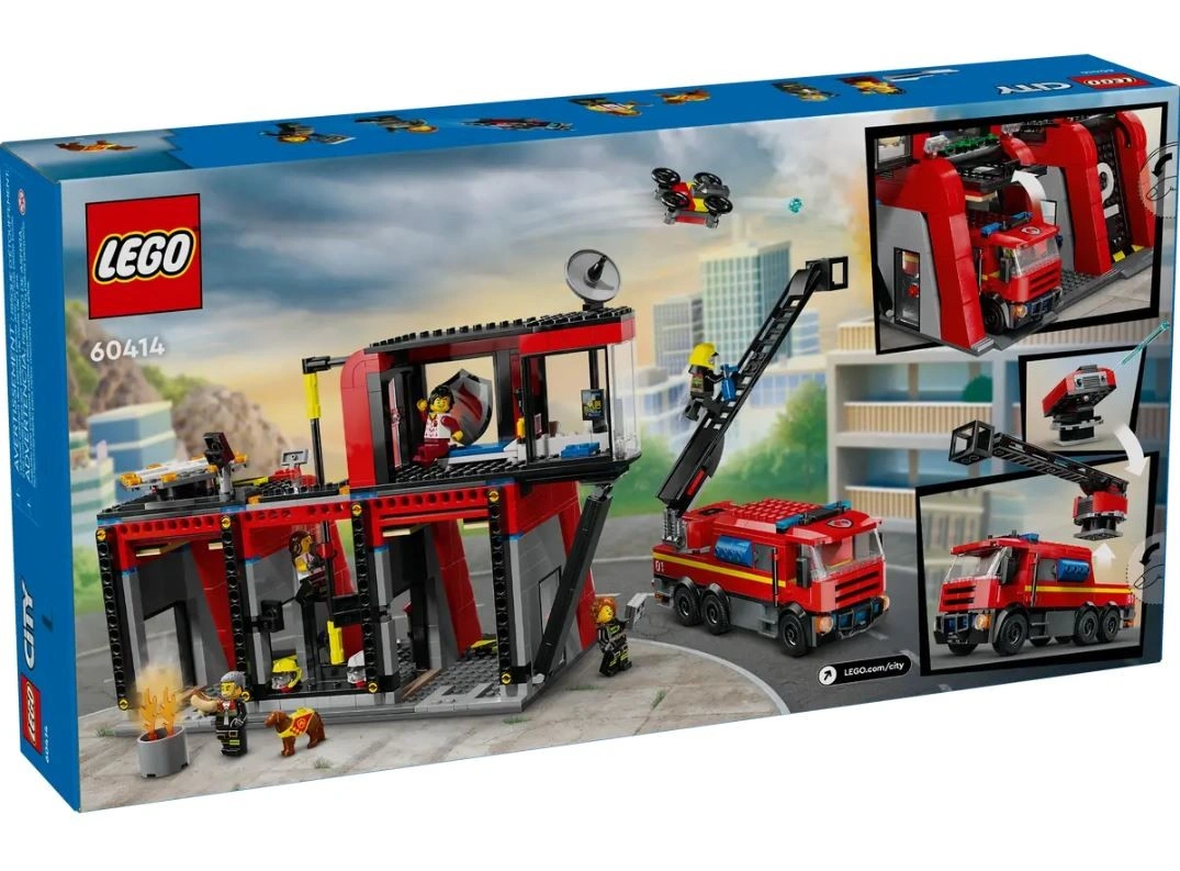 LEGO® City 60414 Hasičská stanice s hasičským vozem