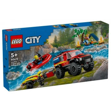 LEGO City 60412 Hasičský vůz 4x4 a záchranný člun