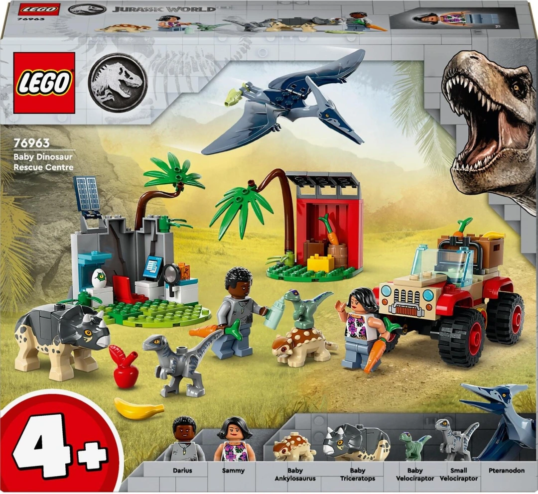 LEGO Jurassic World 76963 Záchranářské středisko pro dinosauří mláďata