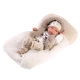 Llorens 73898 NEW BORN HOLČIČKA - realistická panenka miminko s celovinylovým tělem - 40 cm