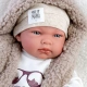 Llorens 73898 NEW BORN HOLČIČKA - realistická panenka miminko s celovinylovým tělem - 40 cm