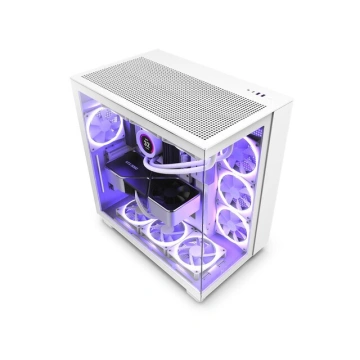 NZXT H9 Flow z oknem, biała