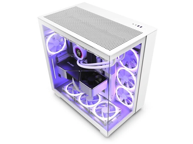 NZXT H9 Flow edition, bílá