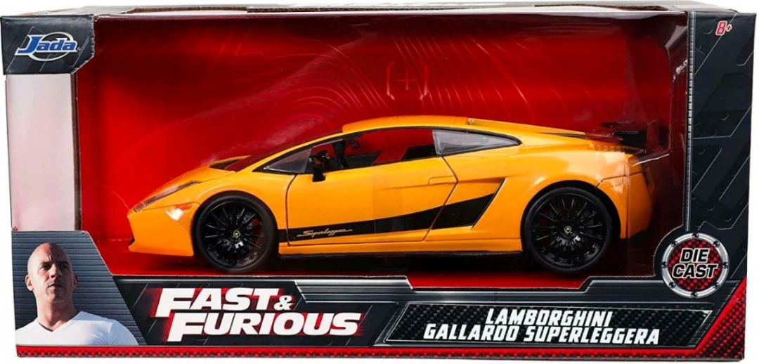 TWM vůz Rychle a zběsile Lamborghini Gallardo 1:24 litá žlutá