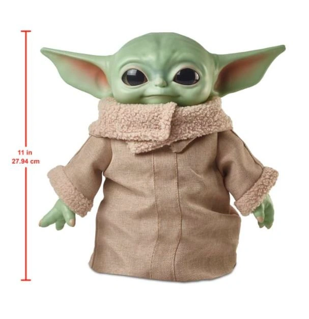 Star Wars Mattel Plyšový Baby Yoda The Child Mandalorian Grogu Star Wars 28 cm))