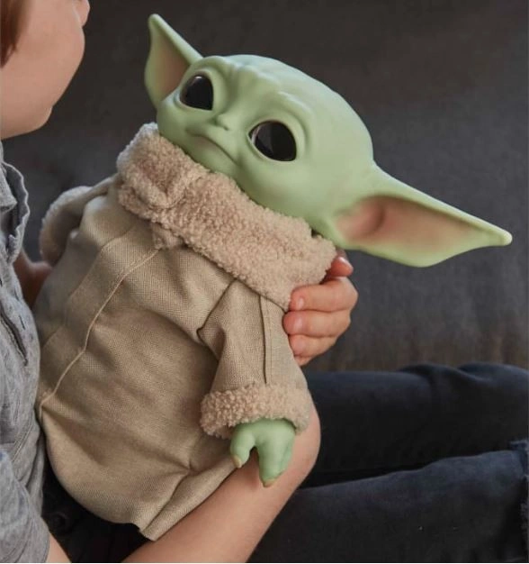 Star Wars Mattel Plyšový Baby Yoda The Child Mandalorian Grogu Star Wars 28 cm))