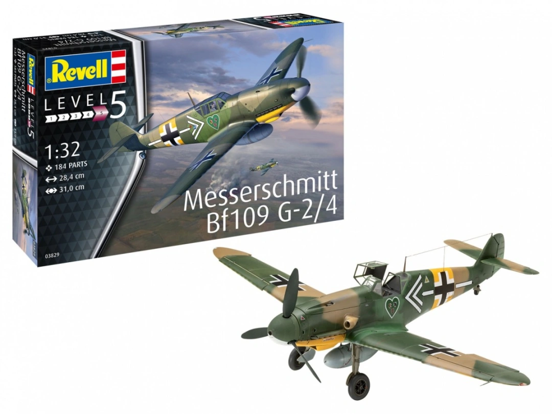Revell  Plastic ModelKit letadlo 03829 - Messerschmitt Bf109G-2/4 (1:32)